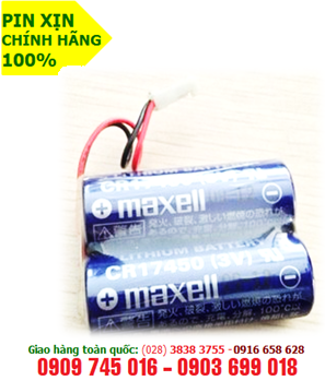 Pin nuôi nguồn PLC Maxell 2CR17450  5200mAh (zắc nâu) _Made in Japan